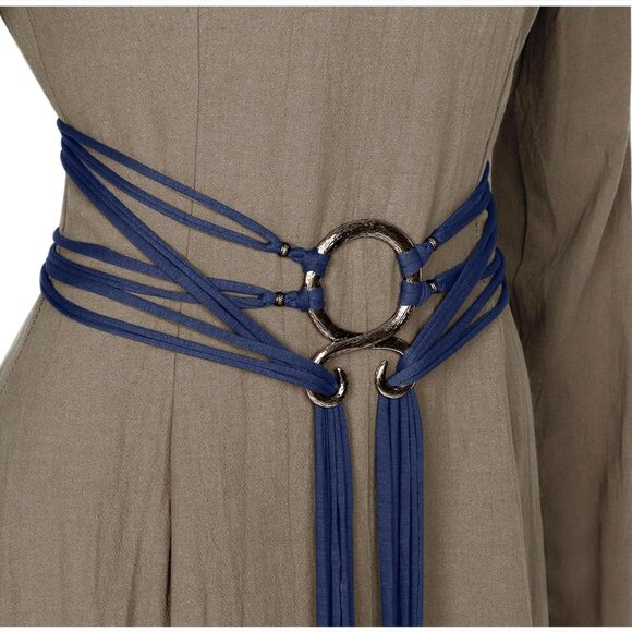 Viking Troll Cross Belt Women Medieval Extra Long Rope Belt for Norse Witch Sham - Picture 1 of 8